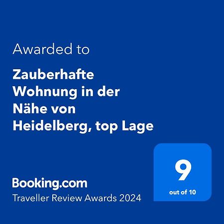 Zauberhafte Wohnung In Der Naehe Von Heidelberg, Top Lage 希尔施霍恩 外观 照片